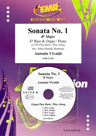 A. Vivaldi: Sonata No. 1, TbEsKlv/Org (+CD)