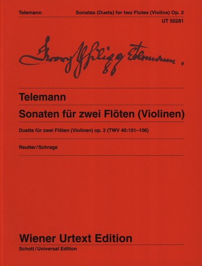 G.P. Telemann: Sonaten fuer zwei Floeten (Violinen), 2Fl/Vl