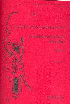 D.E. von: Streichquartett Nr. 2 Des-Dur op. 1, 2VlVaVc (Stp)