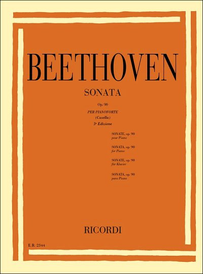 L. van Beethoven: 32 Sonate: N. 27 In Mi Min. Op. 90
