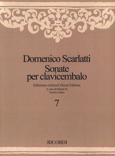 D. Scarlatti: Sonate per clavicembalo 7, Cemb/Klav