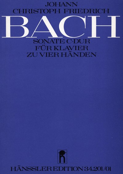 J.C.F. Bach: Sonate in C C-Dur BR JCFB A , Klav(4hd) (Part.)