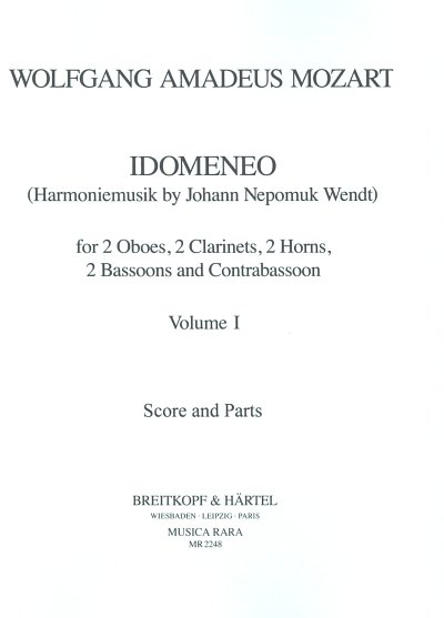 W.A. Mozart: Idomeneo - Band 1, 2Ob2Kl2H2FKf (Pa+St)