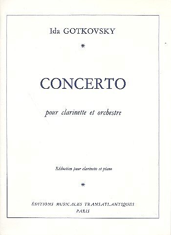 I. Gotkovsky: Concerto pour clarinette et orchestre