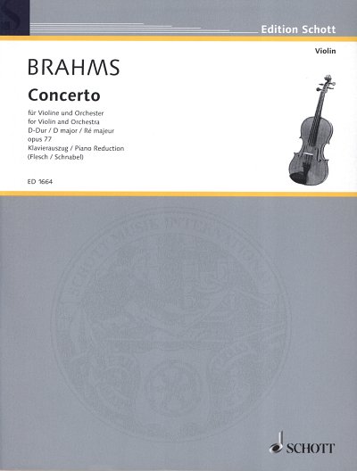 J. Brahms: Concerto D-Dur op. 77 , VlOrch (KASt)