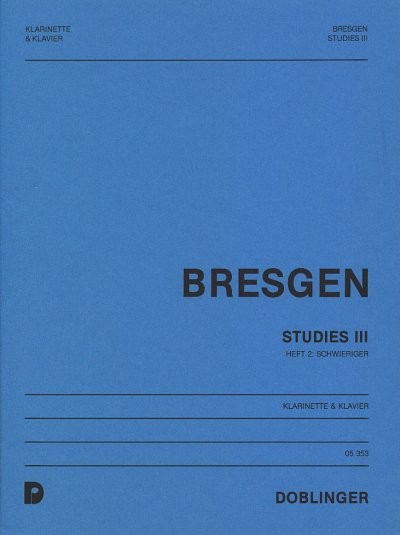 AQ: C. Bresgen: Studies 3 Bd 2 (B-Ware)