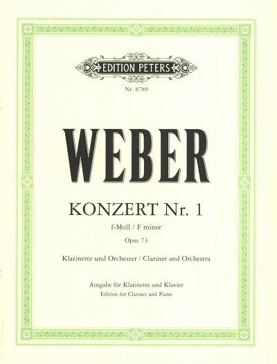 C.M. von Weber: Konzert für Klarinette und O, KlarKlv (KASt)