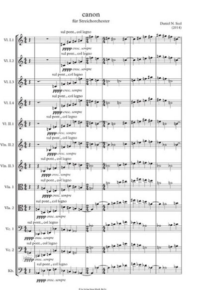 S.D. N.: canon Streichorchester (2014), Streicher