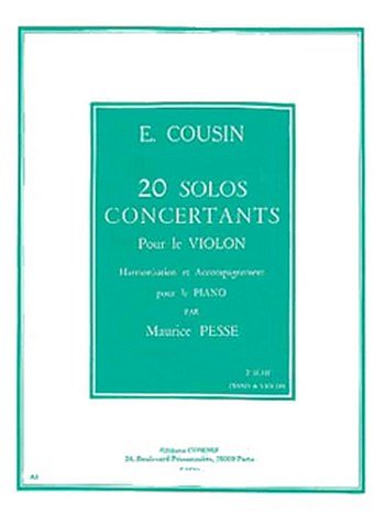Solos concertants (20) série n°2 (11 à 20, VlKlav (KlavpaSt)