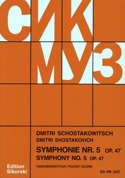 D. Schostakowitsch: Sinfonie Nr. 5 d-Moll op. 4, Sinfo (Stp)