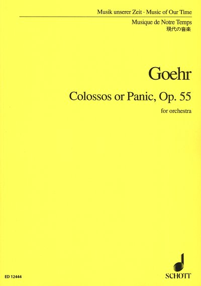 A. Goehr: Colossos or Panic op. 55, Sinfo (Stp)