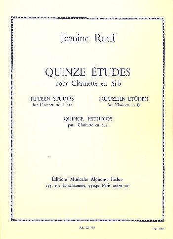 J. Rueff: Quinze Études, Klar
