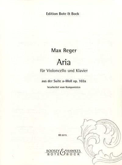 M. Reger: Aria (Suite) Nach Op 103a