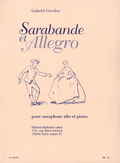 G. Grovlez: Sarabande & Allegro, ASaxKlav (Bu)