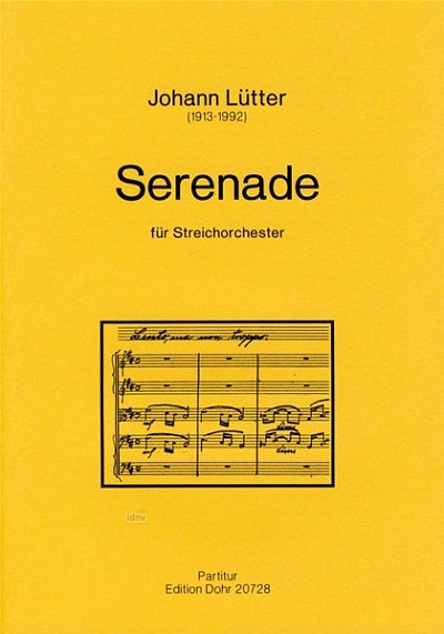 J. Lütter: Serenade, Stro (Part.)