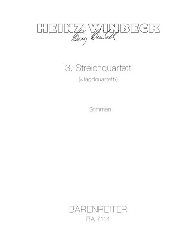 H. Winbeck: Streichquartett Nr. 3 