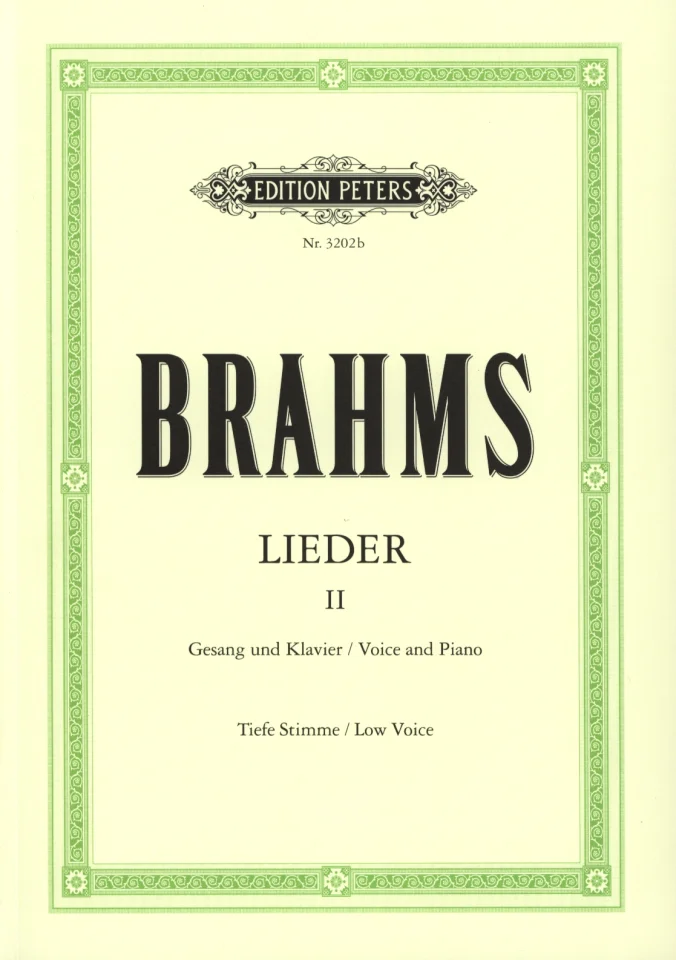 J. Brahms: Lieder 2 - tiefe Stimme, GesTiKlav (0)