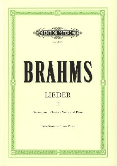 J. Brahms: Lieder 2 - tiefe Stimme, GesTiKlav