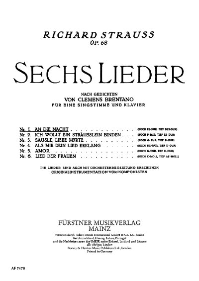 DL: R. Strauss: Sechs Lieder nach Gedichten von Clemens Bre 