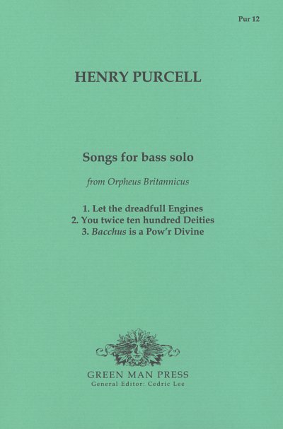 H. Purcell: Songs For Bass Solo (Orpheus Britannicus)