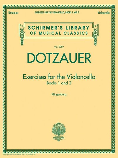 F. Dotzauer: Exercises for the Violoncello - Books 1 a, Viol