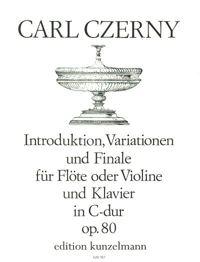 C. Czerny: Introduktion, Variationen u, Fl/VlKlav (KlavpaSt)