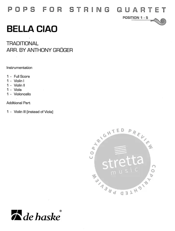 (Traditional): Bella Ciao, 2VlVaVc (Pa+St) (1)