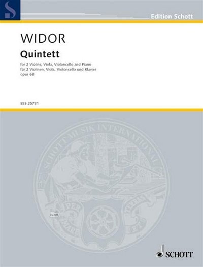 C.M. Widor: Quintett op. 68, 2VlVaVcKlav (Pa+St)