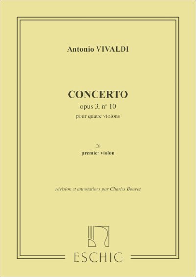 A. Vivaldi: Concerto Grosso h-Moll op. 3/, 4VlStrBc (Vl1sol)