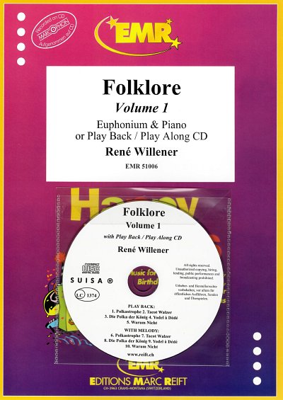 R. Willener: Folklore Volume 1, EuphKlav (+CD)