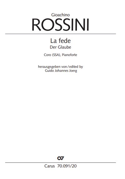 G. Rossini: La fede, FchKlav (Klavpa)