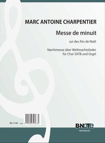 M.-A. Charpentier: Messe de Minuit de Noel, GchOrg (Part.)