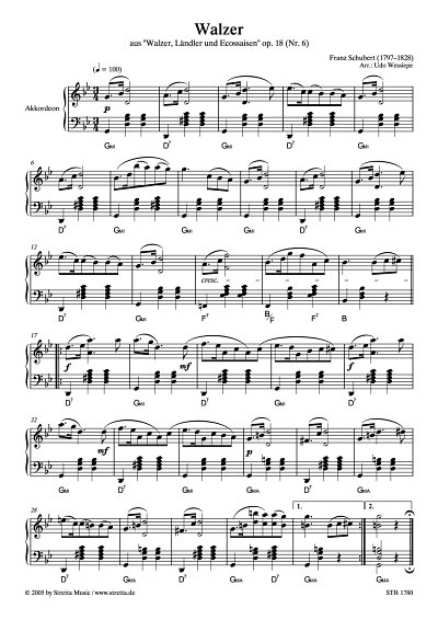 DL: F. Schubert: Walzer Nr. 6, aus 