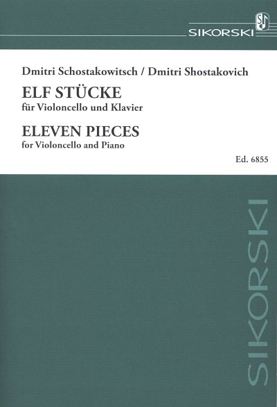 D. Schostakowitsch: 11 Stücke für Violonc, VcKlav (KlavpaSt)