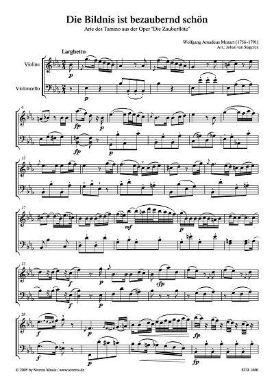 DL: W.A. Mozart: Dies Bildnis ist bezaubernd schoen Arie des