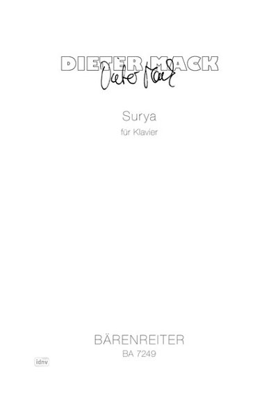 D. Mack: Surya (1990), Klav (Sppa)