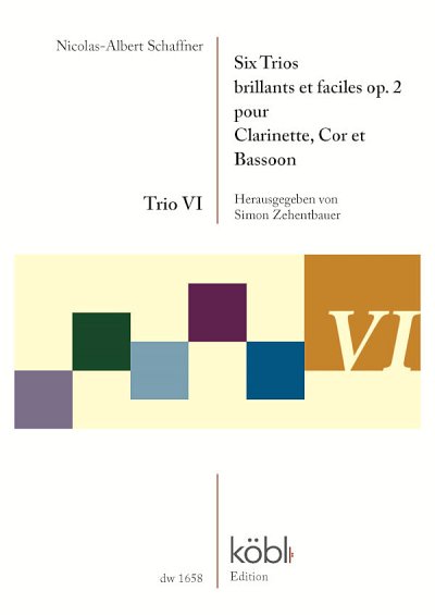 S. Zehentbauer: Six Trios brillants et fa, KlarHrnFg (Pa+St)