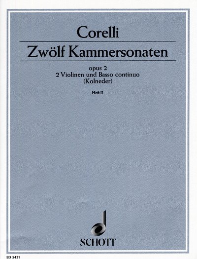 A. Corelli: 12 Kammersonaten op. 2 Band 2