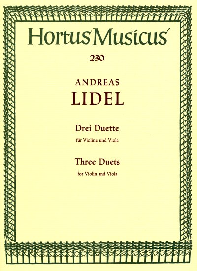 A. Lidel: Drei Duette für Violine und Viola, VlVla (Sppa)