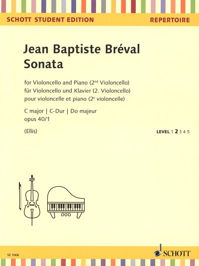 AQ: J.-B. Breval: Sonate C-Dur op. 40/1 - Lev, VcKl (B-Ware)