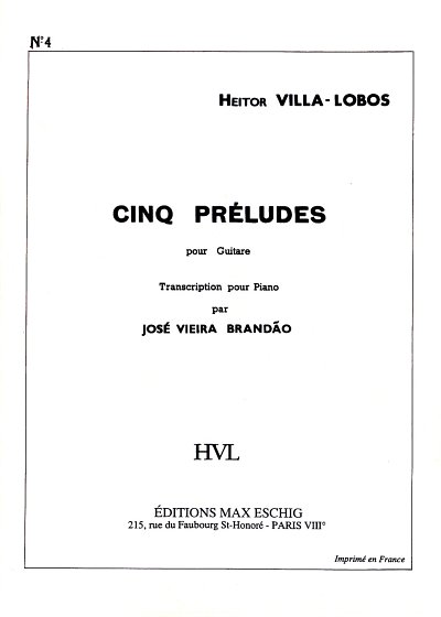 H. Villa-Lobos: Prelude N. 4, Klav