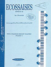 A. Dvořák y otros.: Ecossaises, Opus 41 - Piano Quartet (2 Pianos, 8 Hands)