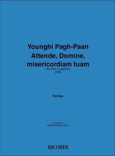 Y. Pagh-Paan: Attende, Domine, Misericordiam Tuam (Stp)