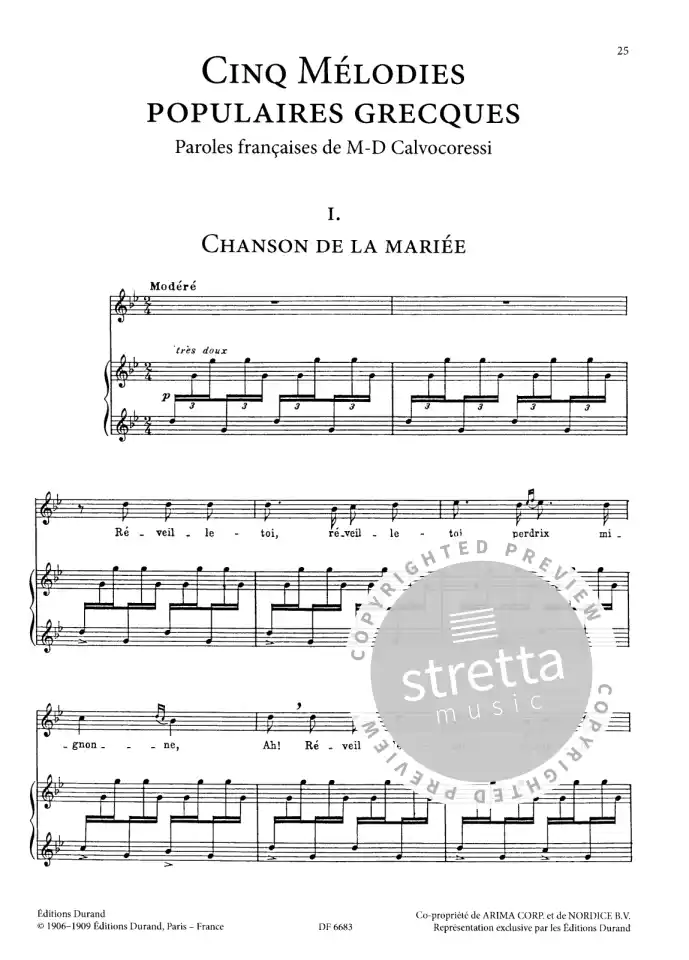 M. Ravel: Mélodies Choisies, GesHKlav (2)