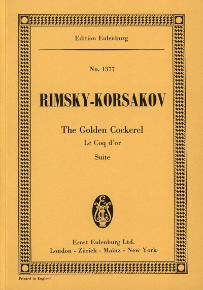 N. Rimski-Korsakow: Goldene Hahn Suite Eulenburg Studienpart