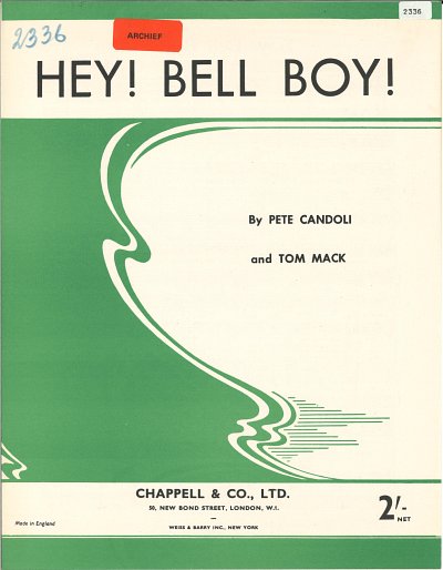 DL: P.C.T. MacGillicuddy: Hey! Bell Boy!, GesKlavGit