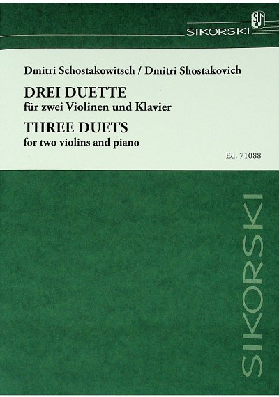 D. Schostakowitsch: Drei Duette, 2VlKlav (KlaPa+St)
