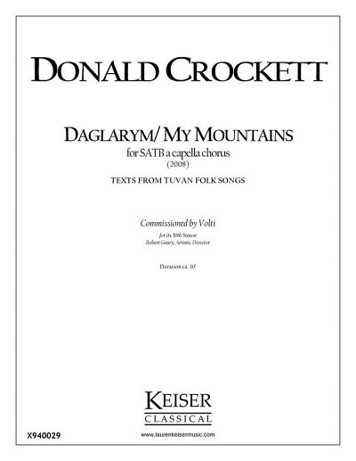 D. Crockett: Daglarym/My Mountains
