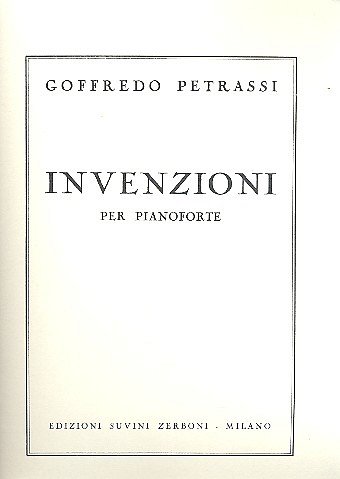 G. Petrassi: Invenzioni (1944) Per Pianoforte (20)