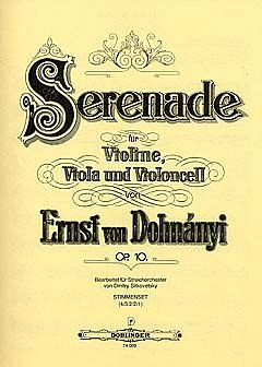 Dohnanyi Ernst Von: Serenade C-Dur Op 10
